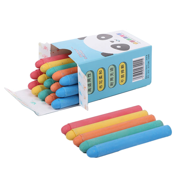 Förpackning med 20 Färgglad dammfri tvättbar krita för barn Trottoar kritatavla Art Color
