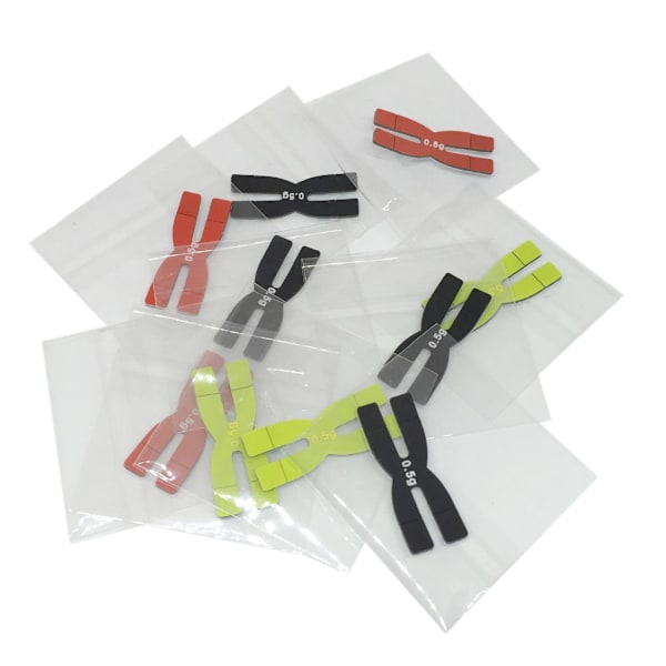 3 st Badminton 0,5 g Racket Head Balance Strips H-formad Tennis Racket Vikt Green