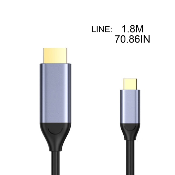 USB C till HDMI-kompatibel 2.0-adapter med power 4K 30Hz USB Typ C Display Video Converter