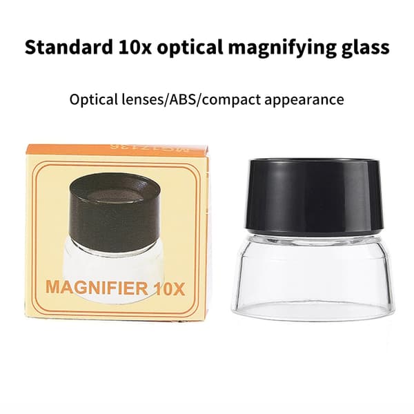 Ergonomisk 10X forstørrelsesglas til håndværkere og undersøgelse af antikke detaljer
