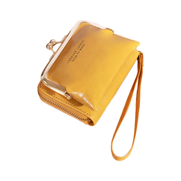2023 Wristlet Wallet Monipaikkainen PU-luottokortti Pankkikortin haltija Nainen Tyttö Brown