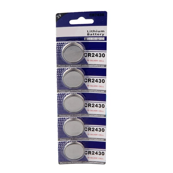 Praktiske 3V CR2430 knappcellebatterier for klokker Kalkulatorer Effektiv strømløsning Stabil utgangscellebatteri null - 5 pieces
