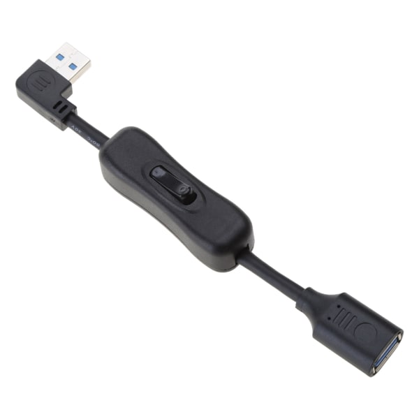 Flexibel USB3.0 dataöverförings- och laddningskabel med ON OFF-brytare Snabbhastighet USB3.0-sladd för skrivare, tangentbord, mus 2m