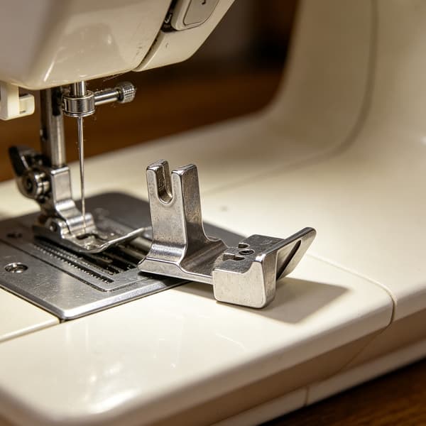 Trykkfot i solid stål forbedrer stoffkontroll ved quilting