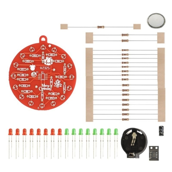 LED juletræspyntsæt med blinkende lys DIY LED blinkende vedhæng til festlig sommerhusindretning