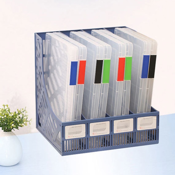 Förvaringslådor Organizer A4/A5 Transparent förvaringslåda Klar plast Dokumentpappersfyllning för case plast Red A5