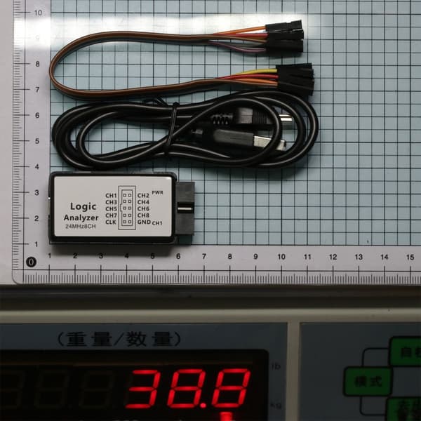 USB-logikanalysator i lommeformat med 8 kanaler til udvikling af indlejrede systemer