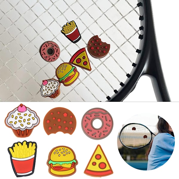 5 st söta formade tennissträngdämpare vibrationsdämpare för tennisracket Fries