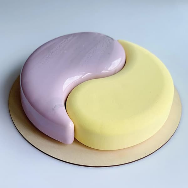 Silikone YIN YANG Formede Kageforme Fondantforme DIY Gipslys Gadgets