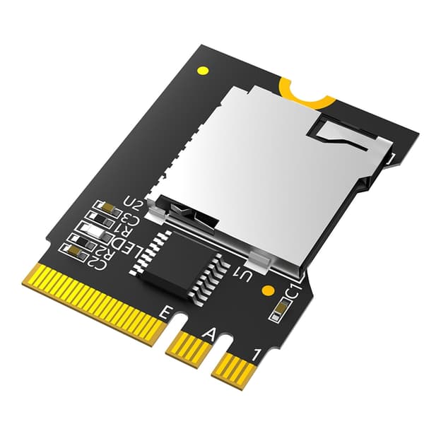 NGFF M.2 Key A+E til T-Flash Kortleser Adapter Riserkort NGFF Konvertere
