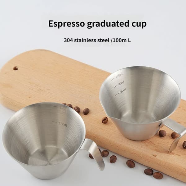 Ergonomisk håndtak kaffedispenser med tut og lettleste mål