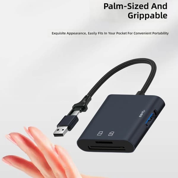 Nopeat USB3.0-sovittimet korteille, jotka tukevat USB A:ta ja USB C:tä