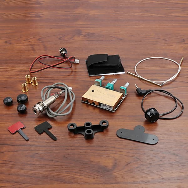 Förförstärkare Piezo Gitarr Pickup Akustisk Gitarr Inbyggd Aktiv Piezo Pickup