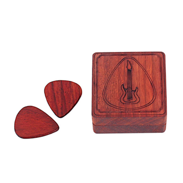Oppbevaringsboks for gitarplekter med gitarplekter Rose with 1 padding