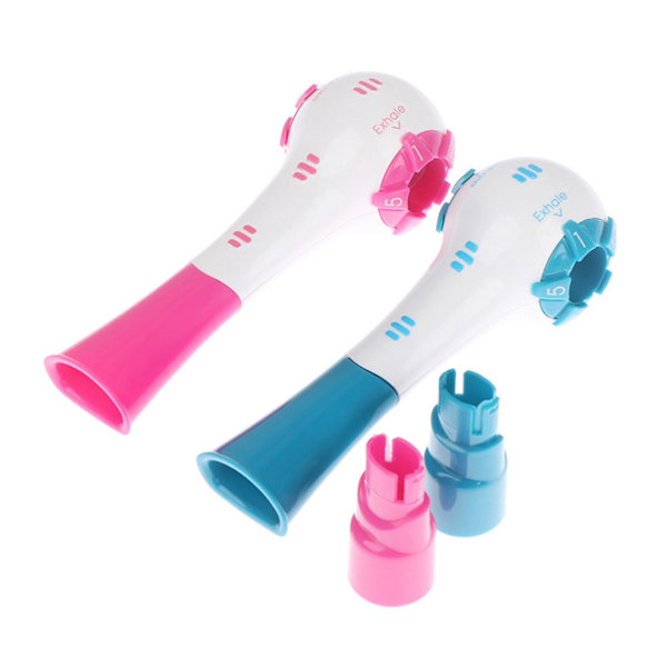 Åndedrætsøvelse Lungefunktion Forbedre Træner Respiratorisk Spirometer Blue