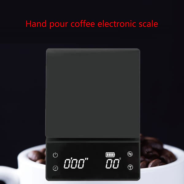 Digital kaffeskala med timer LED-display for espresso pour over hånddrypp
