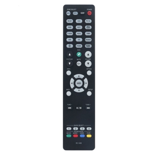 Universalfjernkontroll for Denon videomottaker RC1228 AVR-S750H AVR-S900W Fjernkontroller Ingen programmering nødvendig
