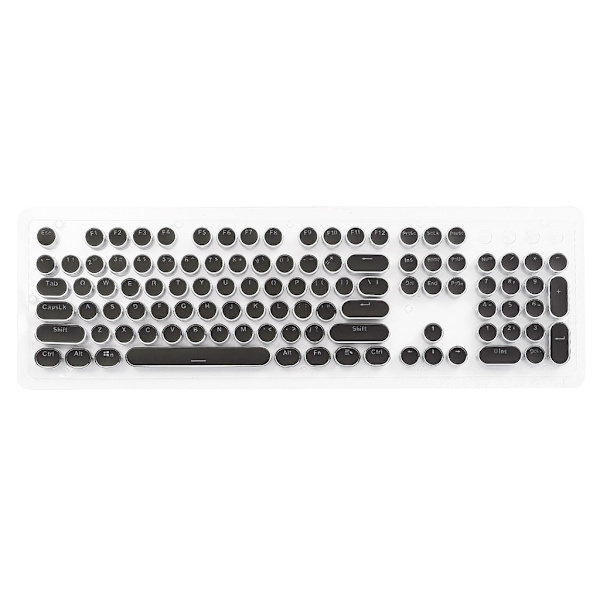 Gör-det-själv för Key Cap Retro Steam Punk Skrivmaskin Mekaniskt tangentbord Keycap 104 87 Standardtangenter för Gaming Gamer Keyboard