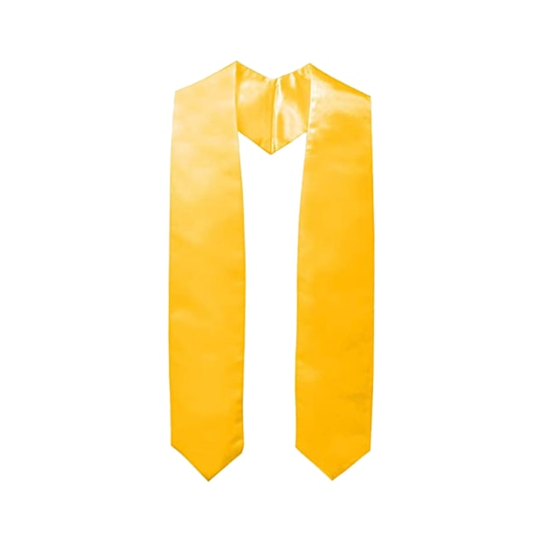 Svart gradueringsskjerf for Valedictorian Graduation Ceremony Photo Props Yellow