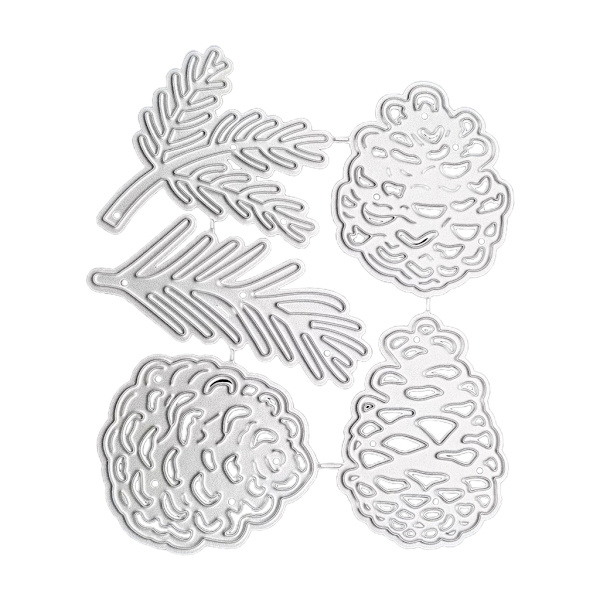 Jule fyrrekogler Metal skæring Dies Stencil DIY Scrapbog Album Paper