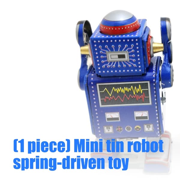 Retro Robot Gående Plåtleksak Unikt Samlarobjekt För Heminredning