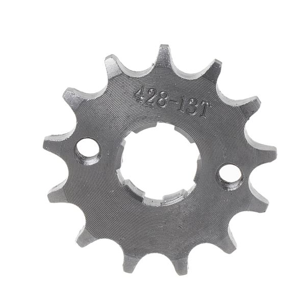 10-19 Hammasen Ketjupyörä Mini- ja Pienille Urheiluautoille, Taskumottoripyörille, Maastopyörille, Ketjuvetopyörälle Silver gray