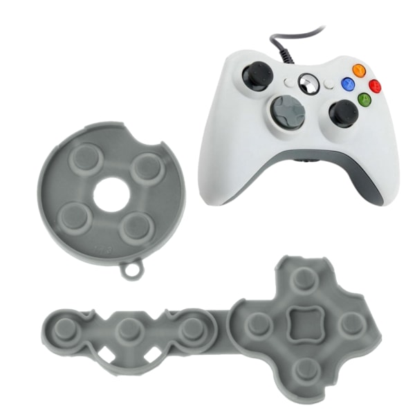 Controller Conductive Gummi Contact Pad Button D-Pad för Microsoft för Xbox 360 Trådlös Controller Ersättningsdelar