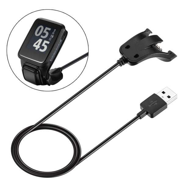 Power Laddarvagga USB laddningskabel för TomTom 2 3 Runner Golfer GPS
