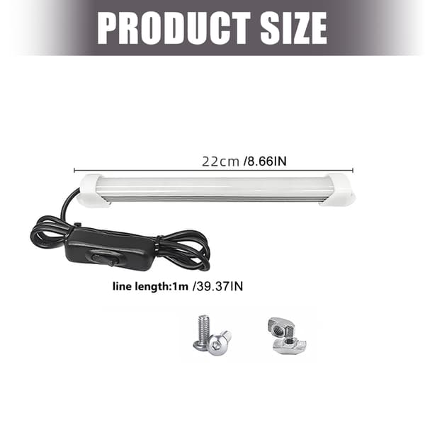 Ensartet belysning LED-lysstang ideell for 3D-printerbrukere