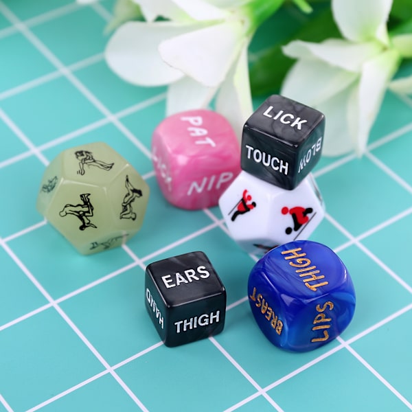 6 st/set Sexig Tärningsspel Leksak Erotisk Sexig Ställning Vuxen Par Ungkarl