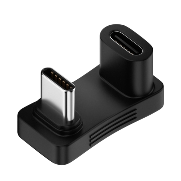 Rettvinklet konsolladapterkonverter 90 grader USB C Type-C forlengelseskontakt hann til hunn for dampdekktelefon