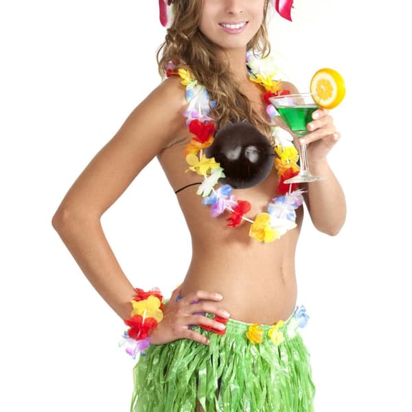 Kokosnødde BH Hawaiiansk Kostume til Kvinder Strandfester