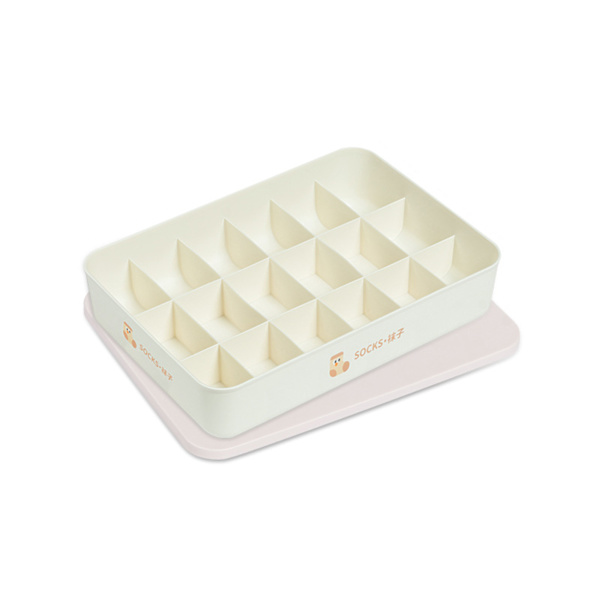 Underkläder Förvaringslåda Hushållssockor Trosor Organizer med lock för case