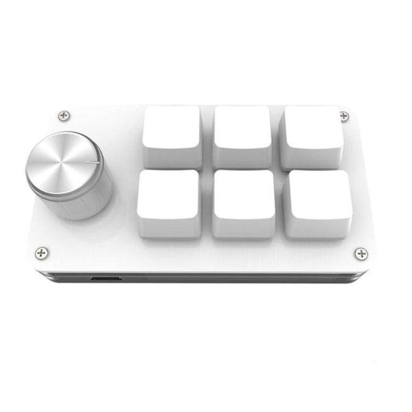 Anpassad programmering Macro Knob Keyboard 6 för Key Mini Kopiera klistra in knapp för Gami
