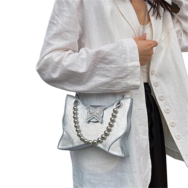 Alsidig PU mulepose til kvinders skulder med trendy design Black