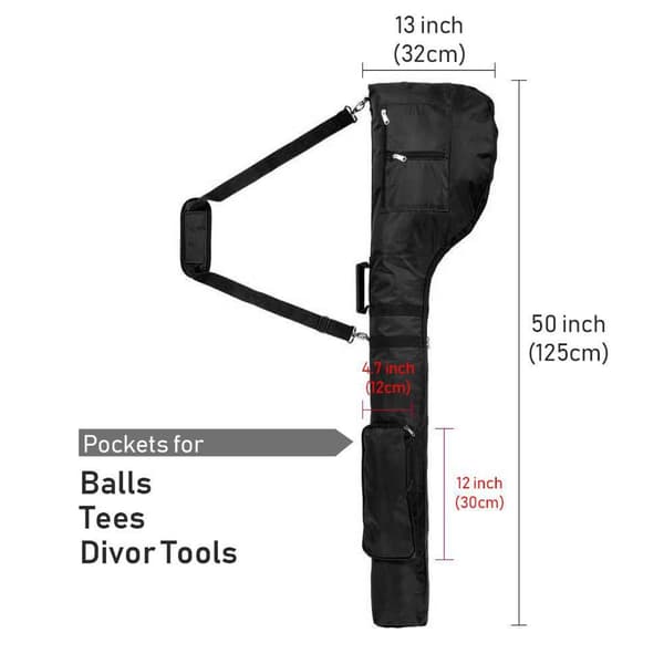 Stilig moderne design golfbæreveske ergonomisk stropp for komfortabel bruk