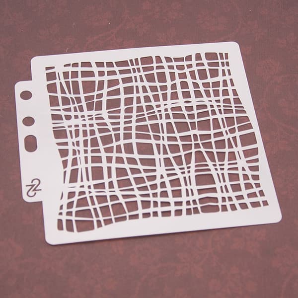 Net Design Stencils Mal Sjablone Scrapbooking Preging Stempling Album Kort