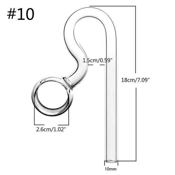 Lasinen Spin Outflow -putki akvaariomaisemaan, akvaariokaloille, akvaariokasveille, akvaariolilja-putkisuodattimelle, tarvikkeet 10 mm L