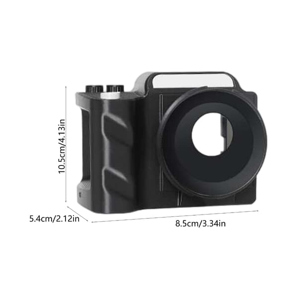 Action Camera Grip med Ergonomisk Utløserknapp og Avtakbar Håndleddsstropp