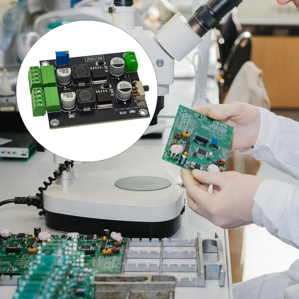 Dobbelt Output LM2596 Potentiel Regulator 5V Modificerbar Effektiv Nedstigningsprocessor Komponent