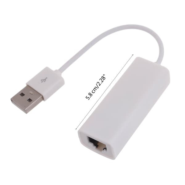 Eksternt USB-kablet netværkskort USB2.0 til RJ45-konverter Ethernet-adapter