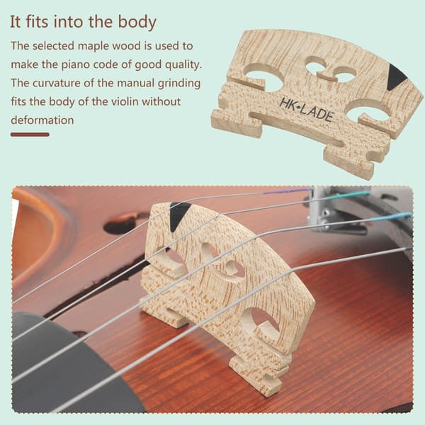 Violin Code Bridge 4/4 Violinbro Tilbehør Fremstilling af Violintilbehør