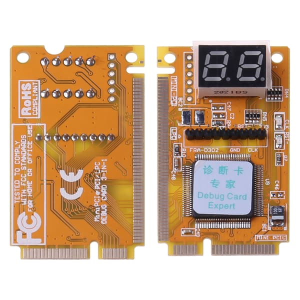 Multifunksjon 3 i 1 Debug Card Expert PCI PCI-E LPC PC Laptop Analyzer Tester