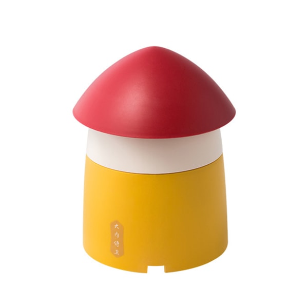 Skrivbordspapperskorg Caddy Mini plastkorg Avtagbart lock med lås avfallsbehållare Yellow