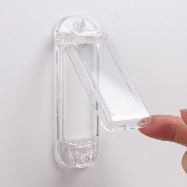 Plastklara strömbrytarplåtskydd Vippströmbrytarskydd för väggströmbrytare