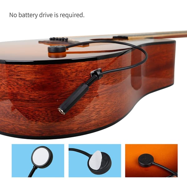 Gitarr Akustisk Patch Pickup Ljud Piezo Kontakt Pickup Gitarrtillbehör