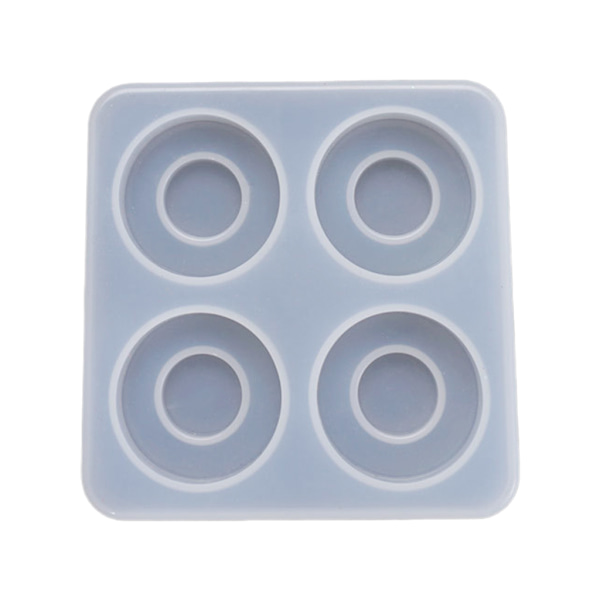 Silikonkristall Epoxihartsform Runt form Mould Handgjord DIY
