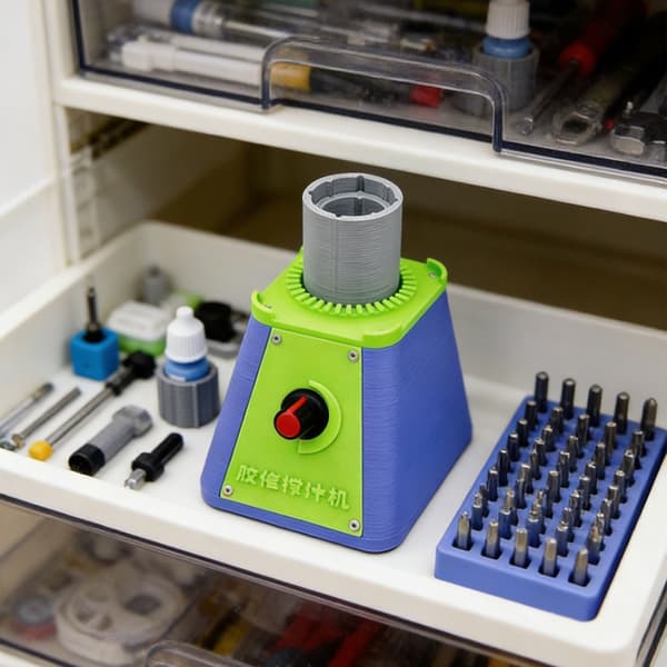 Hurtigblandende elektrisk malingsryster til 3D-print og modelfremstilling