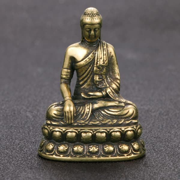 Mediterande Buddhas Staty Skulptur Buddhas Staty Buddhas Figurer Ornament
