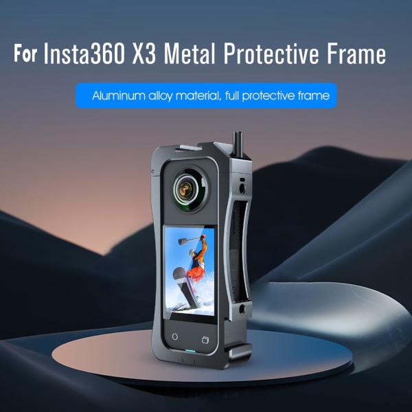 Case för Insta360X3 actionkamera kanthållare Stativadapterfäste Expansionsfäste